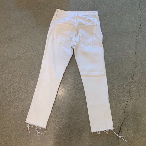 AMO White Distressed Jeans Denim - Picture 4 of 6